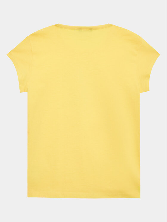 United Colors Of Benetton United Colors Of Benetton T-shirt 3096G1095 Žuta Regular Fit