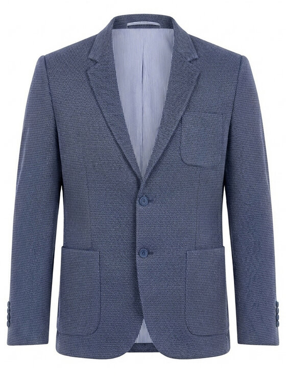 Ombre Ombre Marynarka M171 Granatowy Slim Fit