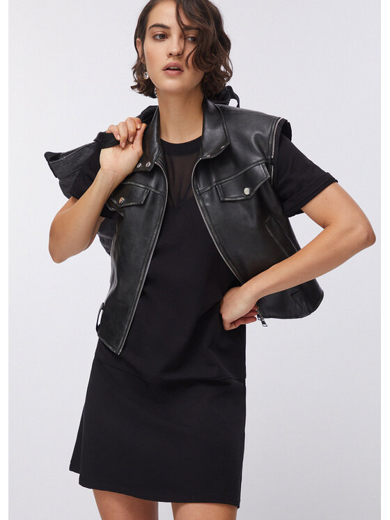 Liu Jo Liu Jo Vestito da giorno TA6035FS09022222 Nero Regular Fit