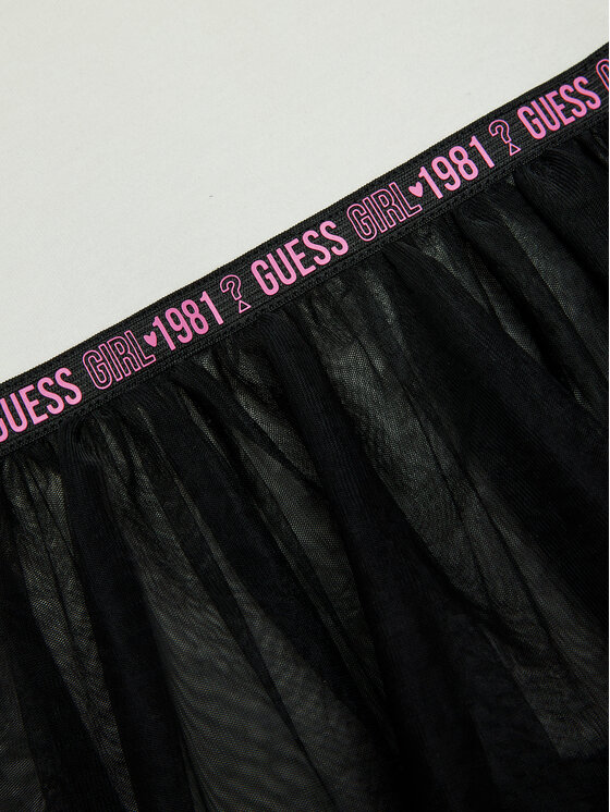 Guess Guess Kasdieninė suknelė J3BK05 KB8R0 Juoda Regular Fit