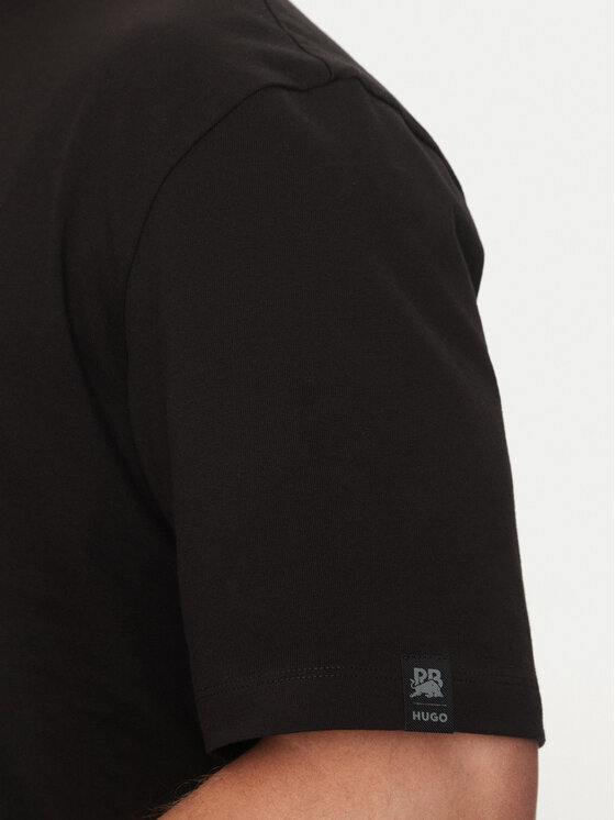 HUGO HUGO T-Shirt Deckies_RB 50542766 Czarny Regular Fit