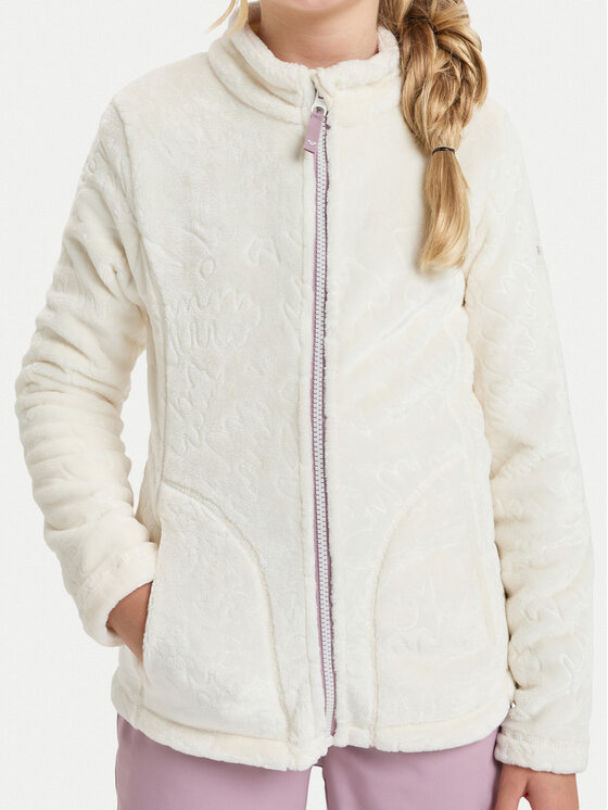 Roxy Roxy Флісовий реглан Igloo ERGFT04013 Білий Slim Fit