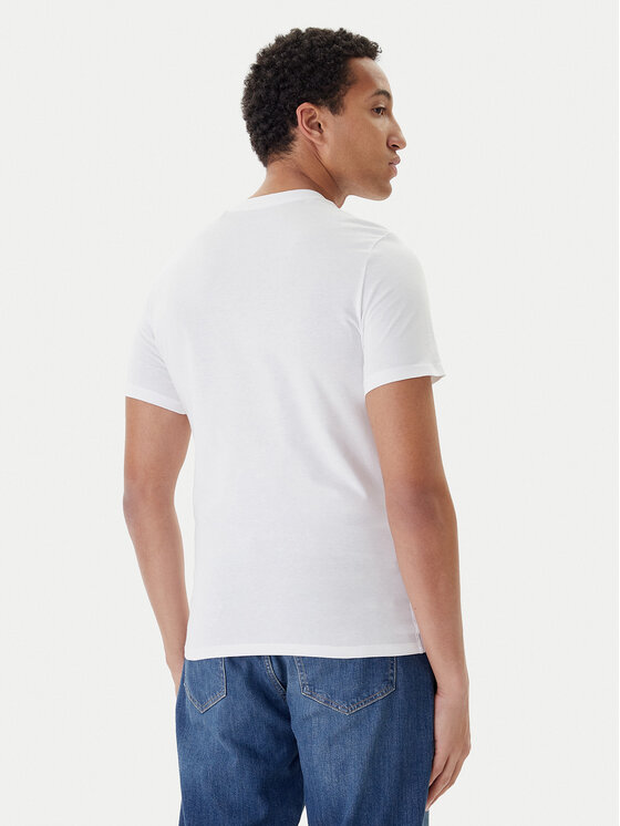 Guess Guess Tričko M2YI72 I3Z14 Biela Slim Fit