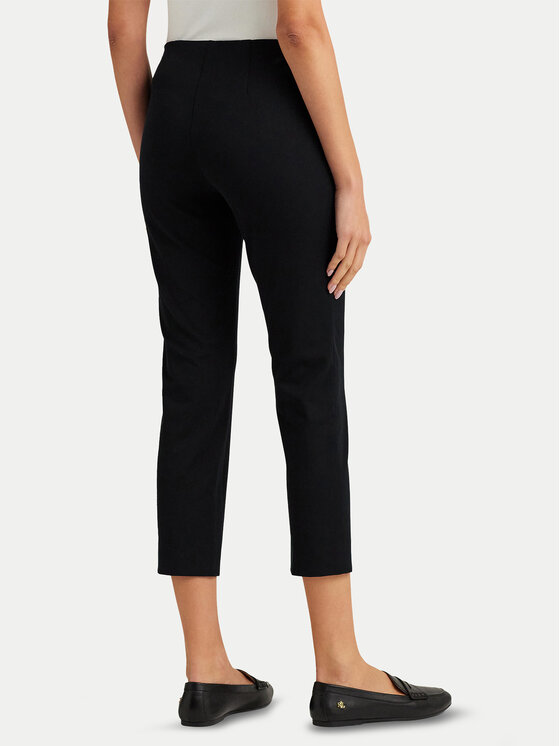LAUREN RALPH LAUREN LAUREN RALPH LAUREN Spodnie materiałowe Skinny Fit Streç Pantolon 200687713003 Czarny Regular Fit