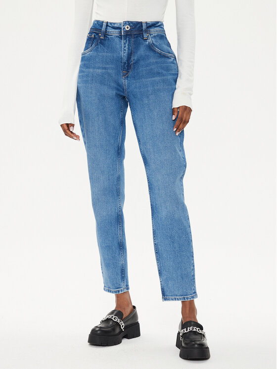 Pepe Jeans Pepe Jeans Farmer Violet PL204176 Kék Mom Fit