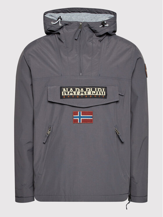 Napapijri Napapijri Bunda anorak Rainforest Pocket 2 NP0A4GMD Sivá Regular Fit