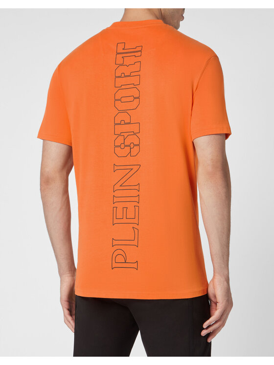Plein Sport Plein Sport T-Shirt 9339 Pomarańczowy Regular Fit