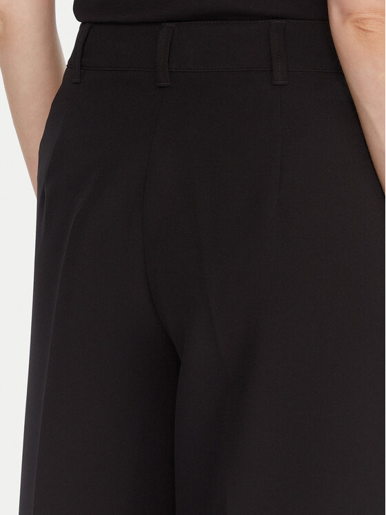 BOSS BOSS Панталони тип палацо C_Tiwi2 50545580 Черен Wide Leg