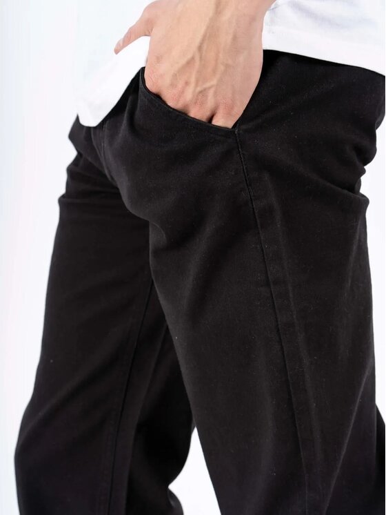 Marcus Marcus Pantaloni chino Gerry Chino 9098 Nero Loose Fit