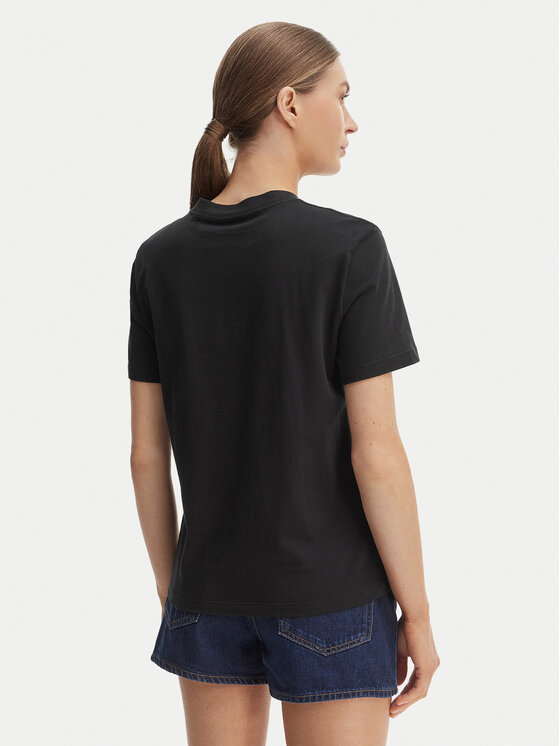 Calvin Klein Jeans Calvin Klein Jeans Póló NYC Logo LV047F810G Fekete Classic Fit