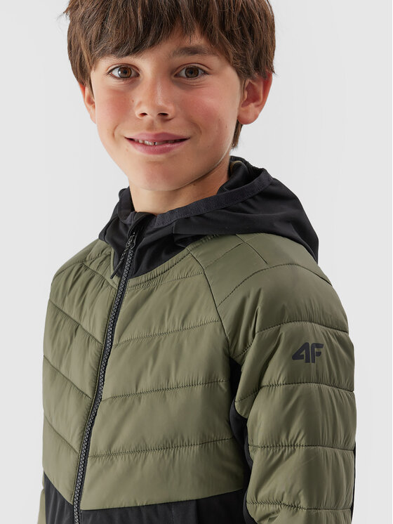 4F 4F Pohodna jakna 4FJAW23TTJAM282 Khaki Regular Fit