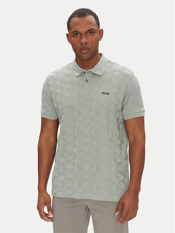 BOSS BOSS Polokošile Pirax 50538191 Zelená Relaxed Fit