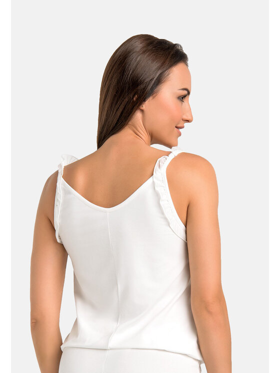 Teyli Teyli Piżama damska Sleepy Écru Standard Fit