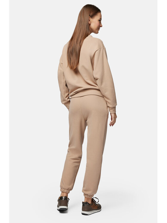 Lancerto Lancerto Spodnie dresowe Lily SP135123000001 Beżowy Relaxed Fit