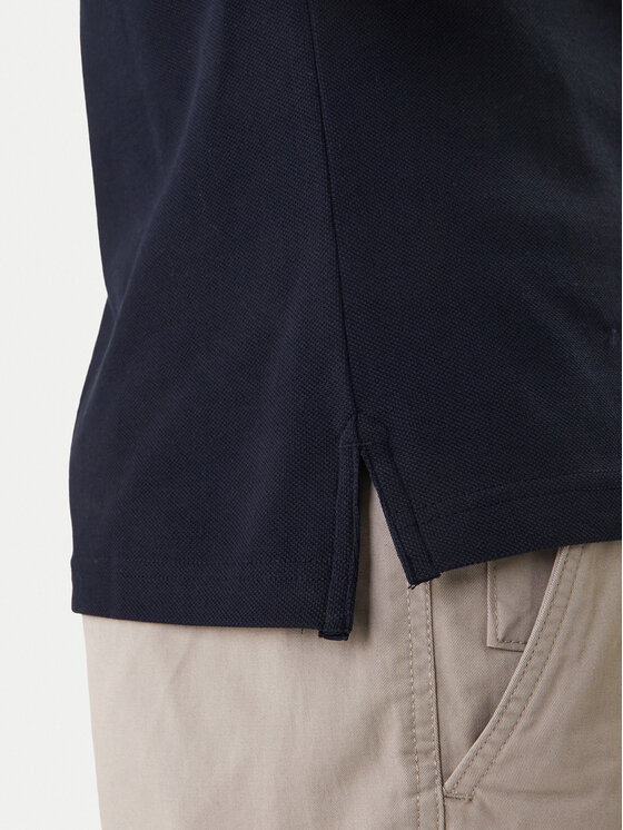 Tommy Hilfiger Tommy Hilfiger Тениска с яка и копчета 1985 MW0MW17771 Тъмносин Slim Fit