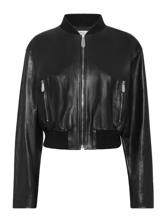 PHILIPP PLEIN PHILIPP PLEIN Kurtka skórzana 27269 Czarny
