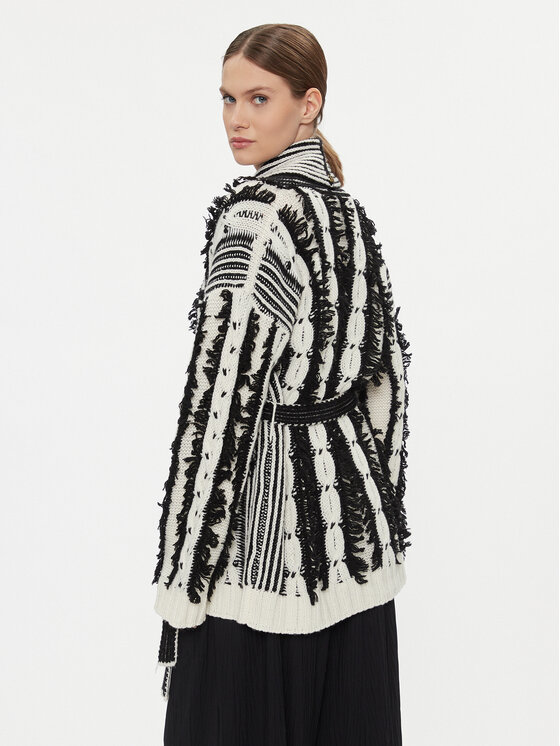 TWINSET TWINSET Kardigán 232TT3213 Ekru Regular Fit