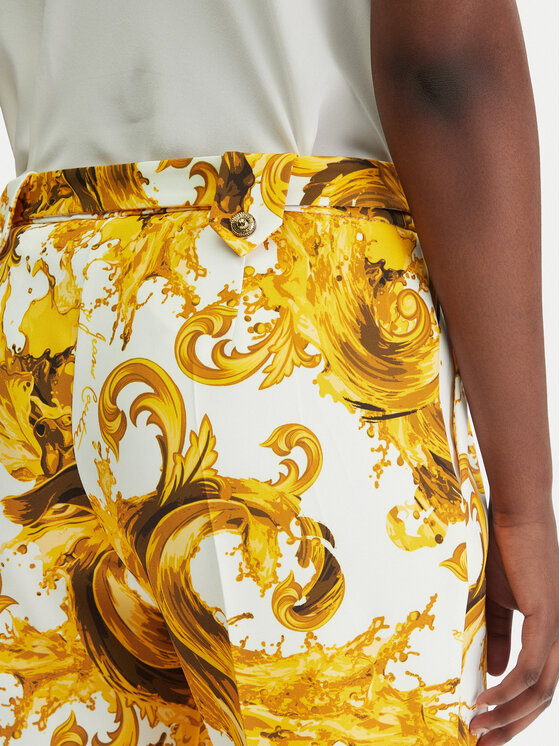 Versace Jeans Couture Versace Jeans Couture Riidest püksid 80HAA111 NS756 Valge Regular Fit