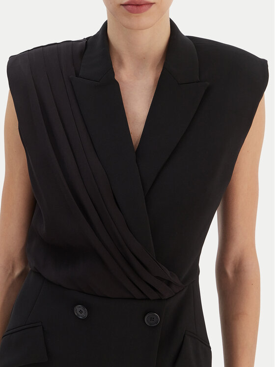 KARL LAGERFELD KARL LAGERFELD Коктейлна рокля B1W13051 Черен Slim Fit