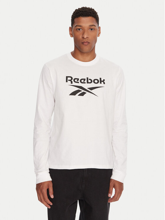 Reebok Reebok Marškinėliai ilgomis rankovėmis RK25138CCM Balta Regular Fit