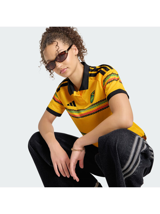 adidas adidas Koszulka techniczna Jamaica 26 x Bob Marley Home Jersey Żółty Regular Fit