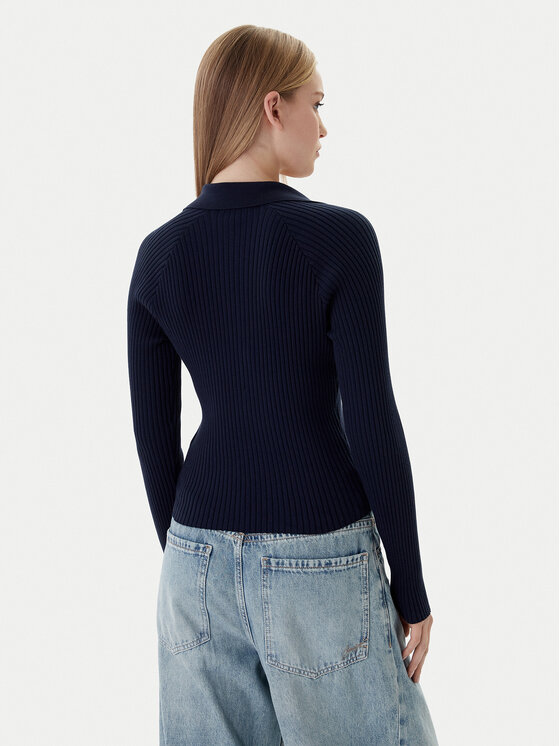 Tommy Jeans Tommy Jeans Sweater DW0DW22036 Sötétkék Slim Fit