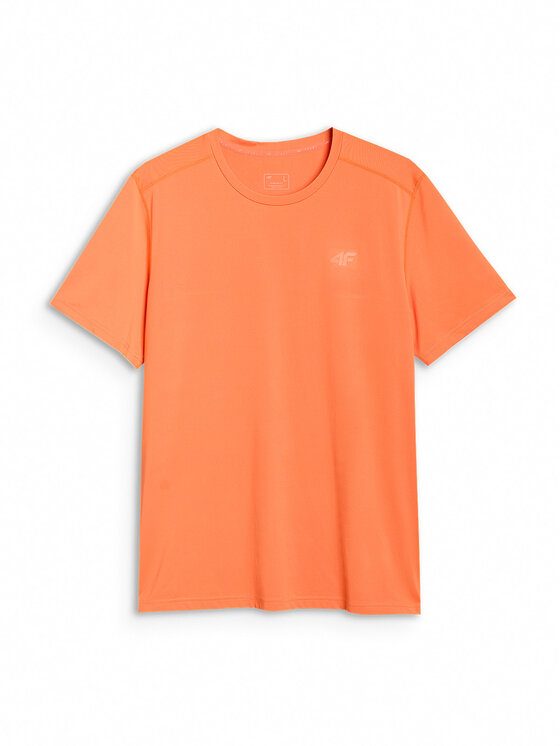 4F 4F Koszulka techniczna BASIC+ Pomarańczowy Regular Fit