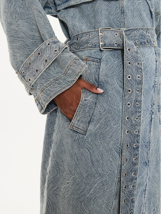 Gestuz Gestuz Płaszcz przejściowy Gianna 10908895 Niebieski Relaxed Fit
