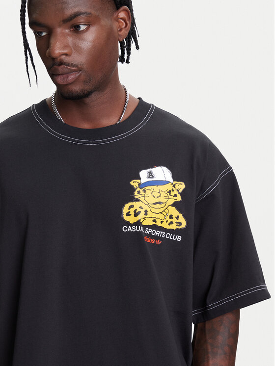 adidas adidas T-shirt Wabash JW0159 Crna Oversize