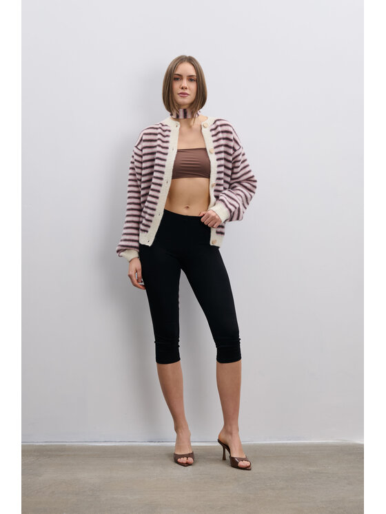 Fobya Fobya Kardigan F2104 Różowy Basic Fit