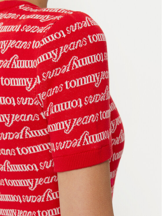 Tommy Jeans Tommy Jeans Sukienka codzienna DW0DW19478 Czerwony Slim Fit