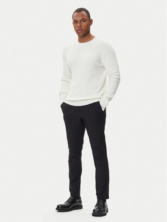 Calvin Klein Calvin Klein Pulover LV04LB327G Écru Regular Fit