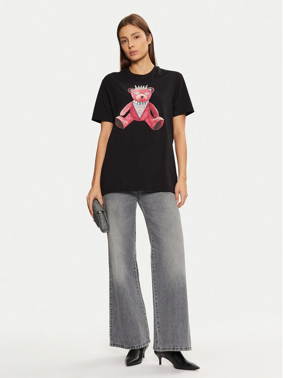 Guess Guess T-Shirt W5RI30K9RM1 Μαύρο Regular Fit