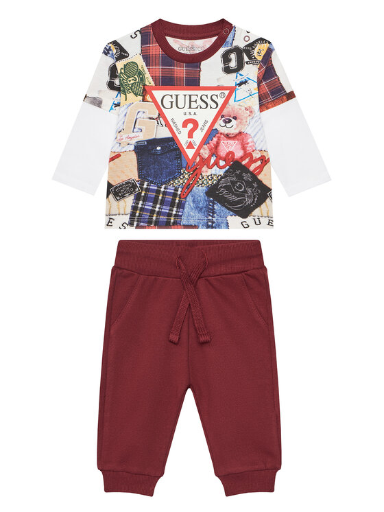 Guess Guess Dětský komplet I5YG00 K8HM4 Bordó Regular Fit