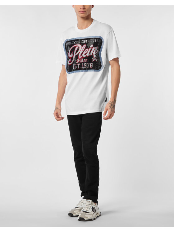 PHILIPP PLEIN PHILIPP PLEIN T-shirt 25573 Bianco Regular Fit