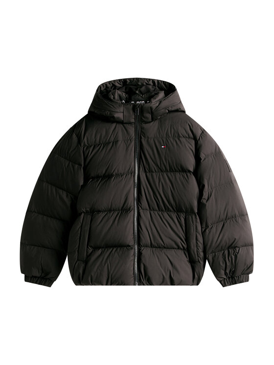 Tommy Hilfiger Tommy Hilfiger Vatovaná bunda Essential KB0KB10091 D Černá Regular Fit
