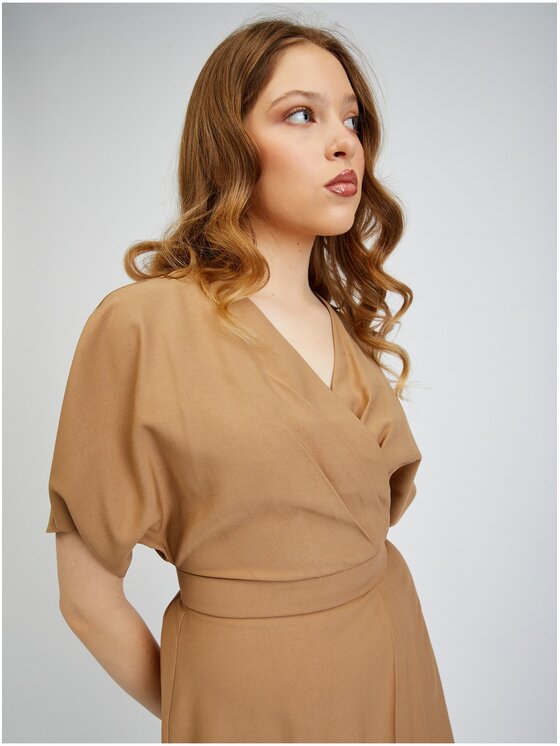 Orsay Orsay Sukienka 410250080000__42 Brązowy Regular Fit