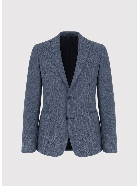 Pako Lorente Pako Lorente Marynarka P26WF-3X-014 Granatowy Slim Fit