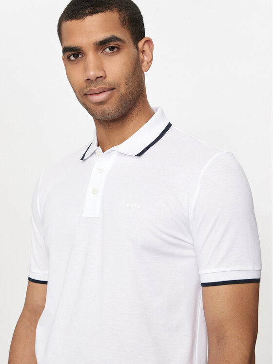 BOSS Boss Polo Parlay 190 50494697 Biały Regular Fit
