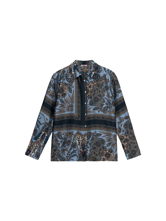 Oltre Oltre Camicia 5044J100879N0Z4 Turchese Regular Fit