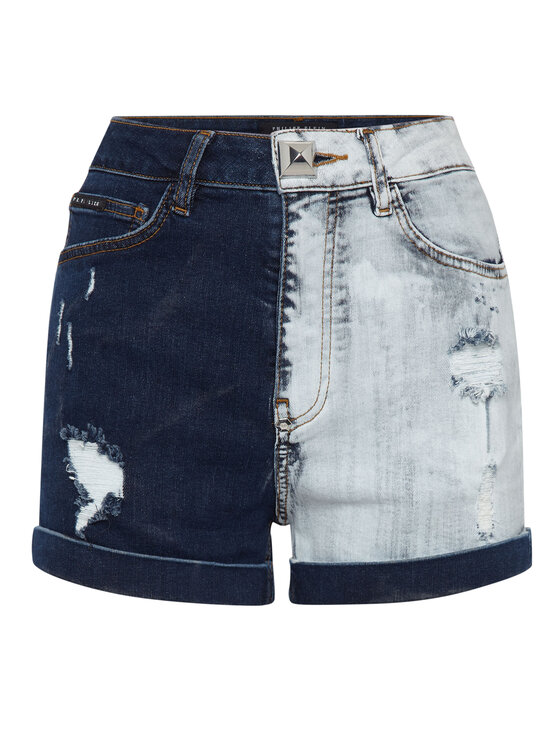 PHILIPP PLEIN PHILIPP PLEIN Szorty jeansowe 7117 Niebieski jasny