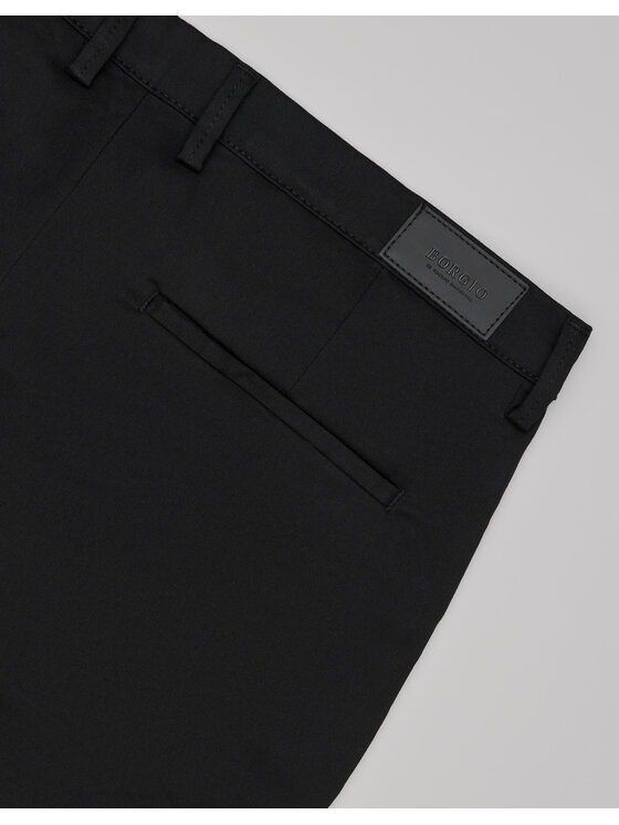 Borgio Borgio Spodnie materiałowe altissimo_c Czarny Slim Fit