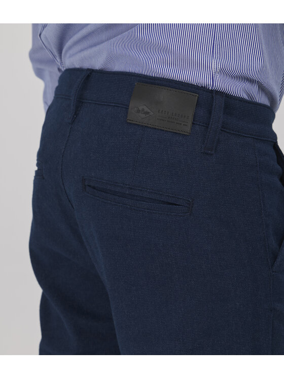Lee Cooper Lee Cooper Spodnie materiałowe LUKAS Granatowy Straight Leg
