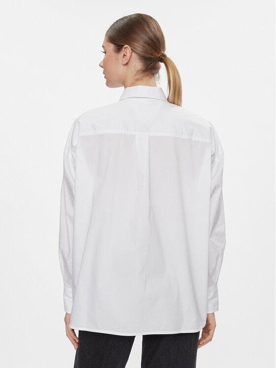 Tommy Jeans Tommy Jeans Koszula Tjw Ovs Cotton Shirt Ext DW0DW17356 Biały Regular Fit