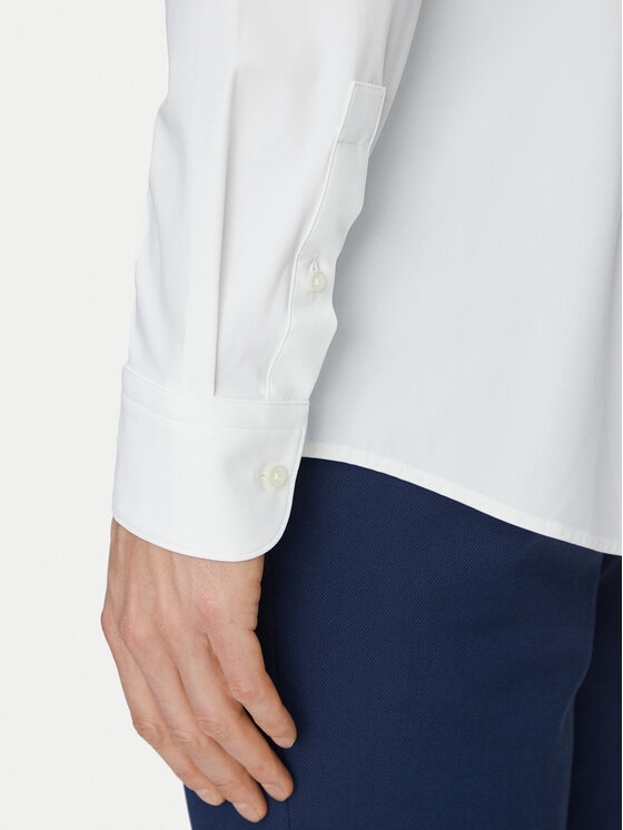 BOSS Boss Krekls P-Hank-S-Kent-C1-222 50503554 Balts Slim Fit