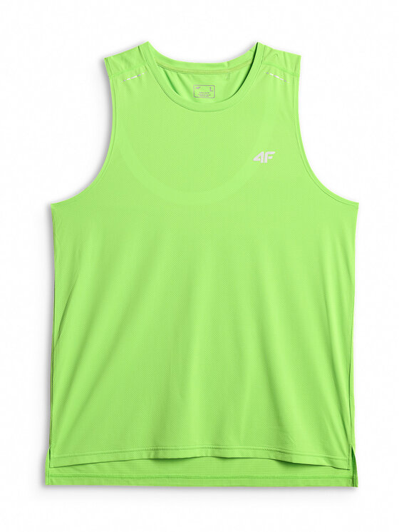 4F 4F Tank top FLOW MOTION Zielony Regular Fit