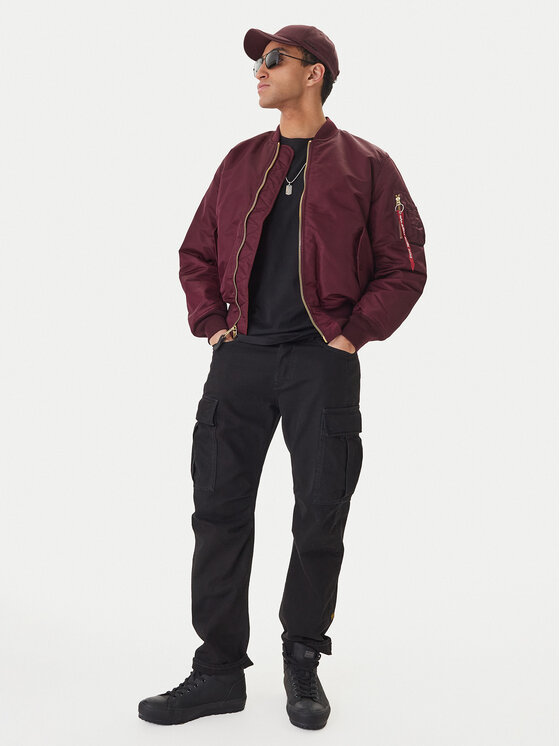 Alpha Industries Alpha Industries Bomber dzseki 258500 Bordó Regular Fit