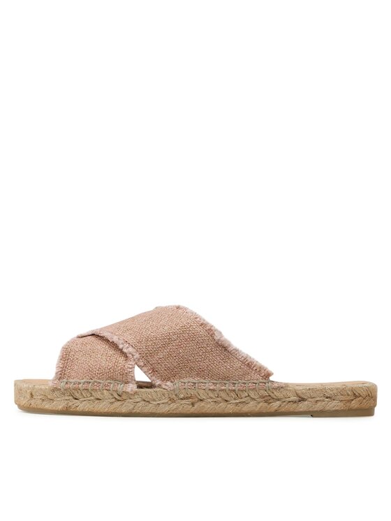 Castañer Castañer Espadryle Palmera/032 021775-4274 Srebrny