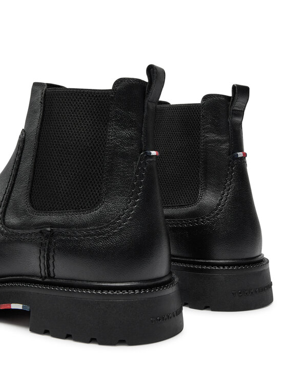 Tommy Hilfiger Tommy Hilfiger Боти тип челси Chelsea FM0FM05184 Черен