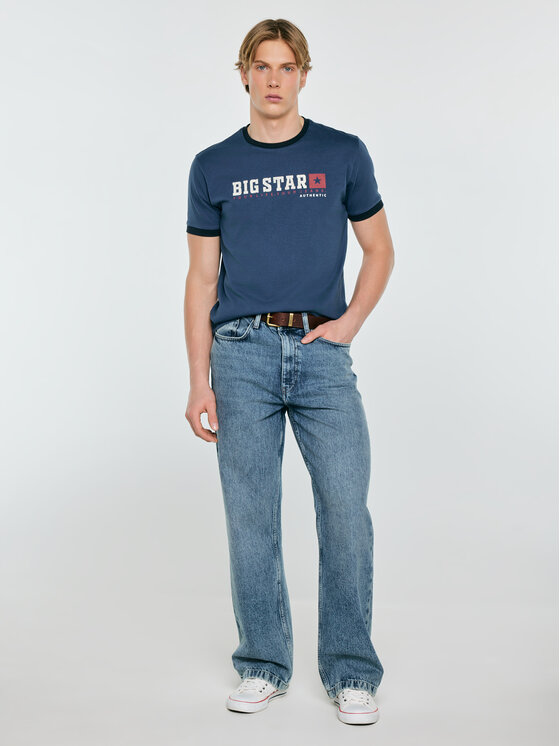 BIG STAR BIG STAR T-Shirt SUMMET Niebieski Basic Fit